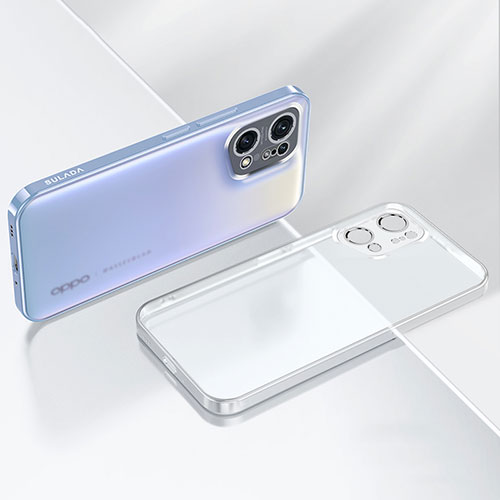 Ultra-thin Transparent TPU Soft Case Cover H03 for Oppo Find X5 5G Clear