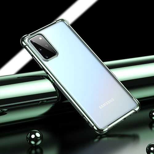 Ultra-thin Transparent TPU Soft Case Cover H03 for Samsung Galaxy S20 Plus Green