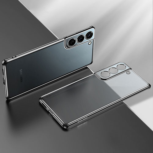 Ultra-thin Transparent TPU Soft Case Cover H03 for Samsung Galaxy S21 Plus 5G Black