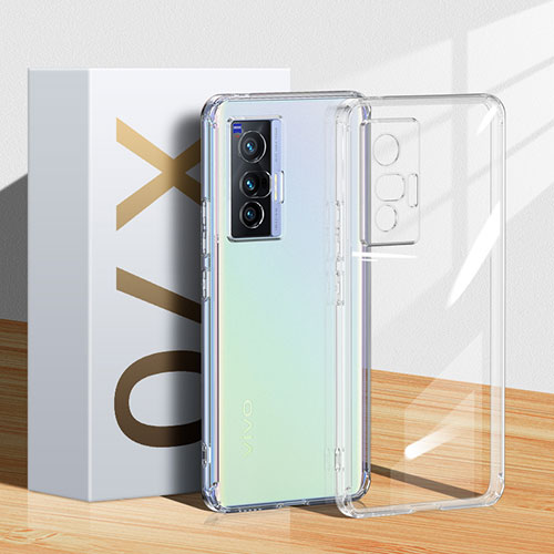 Ultra-thin Transparent TPU Soft Case Cover H03 for Vivo X70t Clear