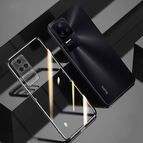 Ultra-thin Transparent TPU Soft Case Cover H03 for Xiaomi Poco F4 5G Black