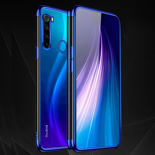 Ultra-thin Transparent TPU Soft Case Cover H03 for Xiaomi Redmi Note 8 (2021) Blue