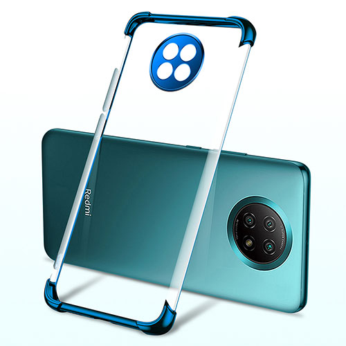 Ultra-thin Transparent TPU Soft Case Cover H03 for Xiaomi Redmi Note 9T 5G Blue