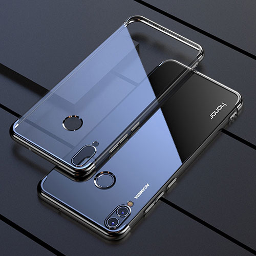 Ultra-thin Transparent TPU Soft Case Cover H04 for Huawei Honor V10 Lite Black