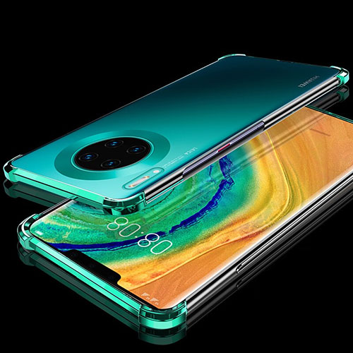 Ultra-thin Transparent TPU Soft Case Cover H04 for Huawei Mate 30 5G Green