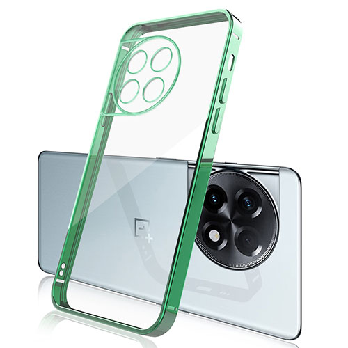 Ultra-thin Transparent TPU Soft Case Cover H04 for OnePlus Ace 2 5G Green