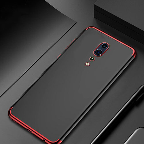 Ultra-thin Transparent TPU Soft Case Cover H04 for Oppo Reno Z Red