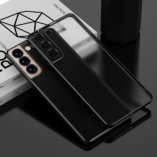 Ultra-thin Transparent TPU Soft Case Cover H04 for Samsung Galaxy S21 FE 5G Black