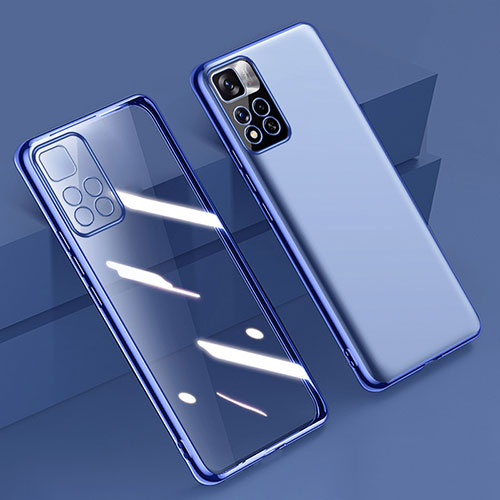 Ultra-thin Transparent TPU Soft Case Cover H04 for Xiaomi Mi 11i 5G (2022) Blue