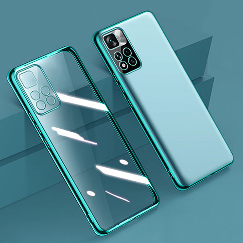 Ultra-thin Transparent TPU Soft Case Cover H04 for Xiaomi Mi 11i 5G (2022) Green