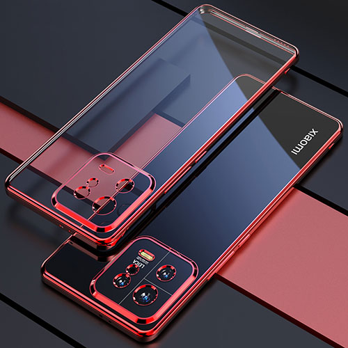 Ultra-thin Transparent TPU Soft Case Cover H04 for Xiaomi Mi 13 Pro 5G Red