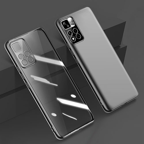 Ultra-thin Transparent TPU Soft Case Cover H04 for Xiaomi Poco X4 NFC Black