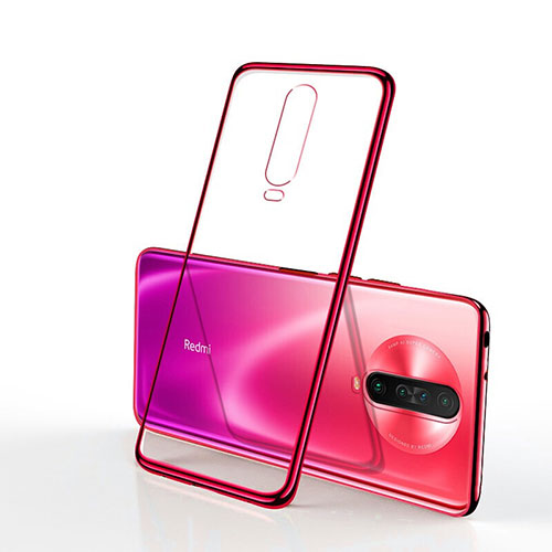 Ultra-thin Transparent TPU Soft Case Cover H04 for Xiaomi Redmi K30 4G Red