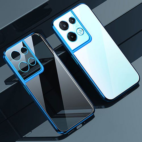 Ultra-thin Transparent TPU Soft Case Cover H04 for Xiaomi Redmi Note 13 Pro 5G Blue