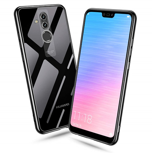 Ultra-thin Transparent TPU Soft Case Cover H06 for Huawei Mate 20 Lite Black