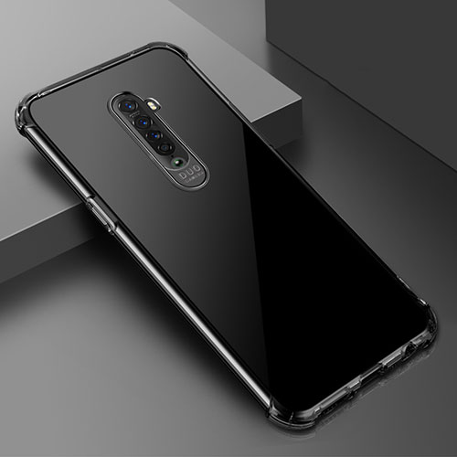Ultra-thin Transparent TPU Soft Case Cover H06 for Oppo Reno2 Black