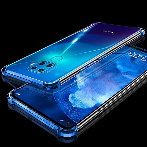 Ultra-thin Transparent TPU Soft Case Cover H07 for Huawei Mate 30 Lite Blue