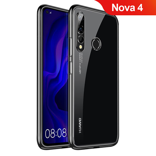 Ultra-thin Transparent TPU Soft Case Cover H07 for Huawei Nova 4 Black