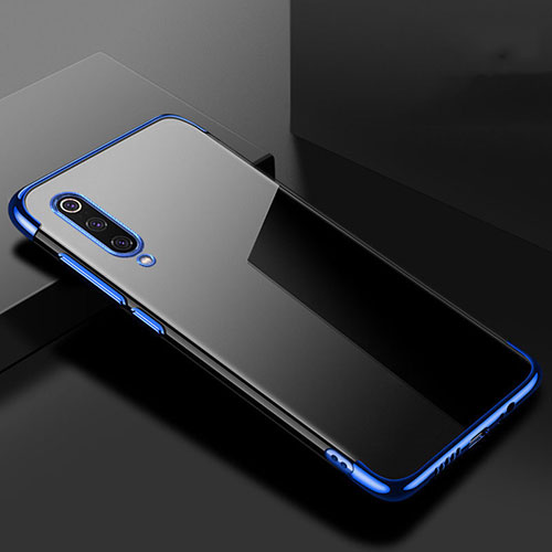 Ultra-thin Transparent TPU Soft Case Cover H08 for Xiaomi Mi 9 Lite Blue