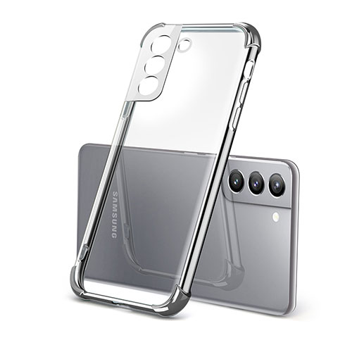 Ultra-thin Transparent TPU Soft Case Cover H09 for Samsung Galaxy S21 Plus 5G Silver