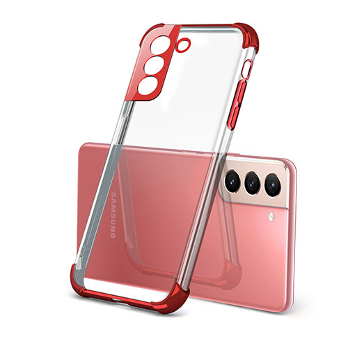 Ultra-thin Transparent TPU Soft Case Cover H09 for Samsung Galaxy S23 Plus 5G Red