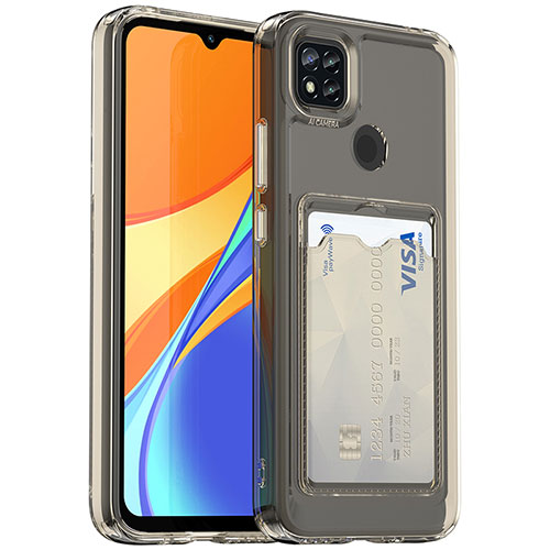 Ultra-thin Transparent TPU Soft Case Cover HD1 for Xiaomi Redmi 9 Activ Gray