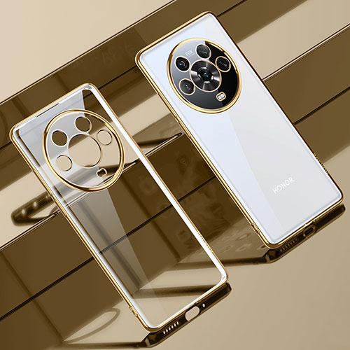 Ultra-thin Transparent TPU Soft Case Cover LD1 for Huawei Honor Magic4 5G Gold