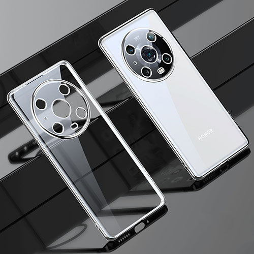 Ultra-thin Transparent TPU Soft Case Cover LD1 for Huawei Honor Magic4 Pro 5G Silver