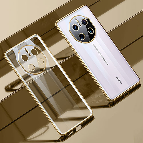 Ultra-thin Transparent TPU Soft Case Cover LD1 for Huawei Mate 50 RS Gold