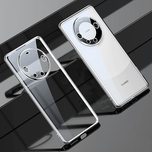 Ultra-thin Transparent TPU Soft Case Cover LD1 for Huawei Mate 60 Silver