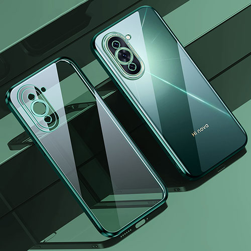 Ultra-thin Transparent TPU Soft Case Cover LD1 for Huawei Nova 10 Green