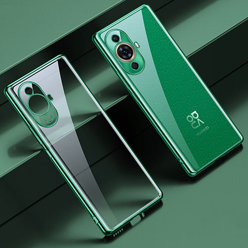 Ultra-thin Transparent TPU Soft Case Cover LD1 for Huawei Nova 11 Green