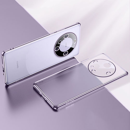 Ultra-thin Transparent TPU Soft Case Cover LD2 for Huawei Mate 60 Pro+ Plus Purple