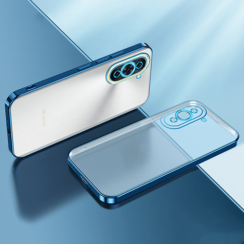 Ultra-thin Transparent TPU Soft Case Cover LD2 for Huawei Nova 10 Blue