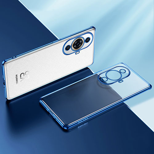 Ultra-thin Transparent TPU Soft Case Cover LD2 for Huawei Nova 11 Blue