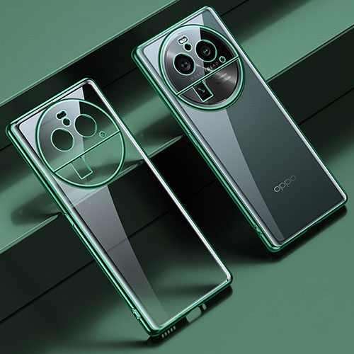 Ultra-thin Transparent TPU Soft Case Cover LD2 for Oppo Find X6 Pro 5G Green