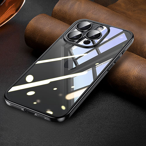 Ultra-thin Transparent TPU Soft Case Cover LD7 for Apple iPhone 15 Pro Black