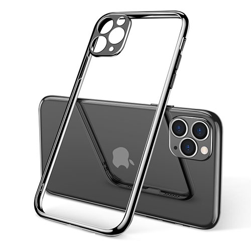 Ultra-thin Transparent TPU Soft Case Cover S01 for Apple iPhone 11 Pro Black