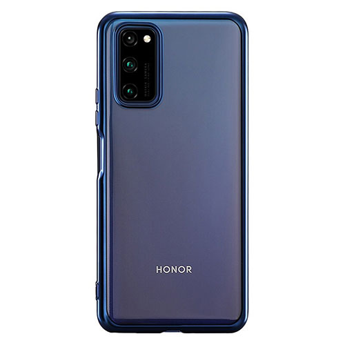 Ultra-thin Transparent TPU Soft Case Cover S01 for Huawei Honor V30 5G Blue