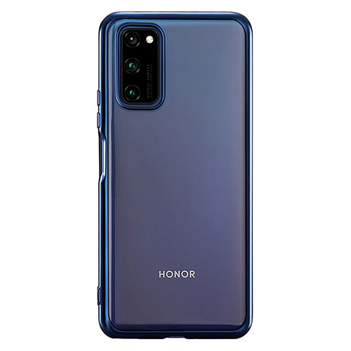 Ultra-thin Transparent TPU Soft Case Cover S01 for Huawei Honor V30 Pro 5G Blue
