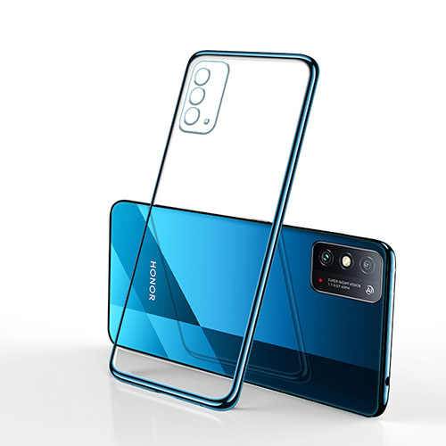 Ultra-thin Transparent TPU Soft Case Cover S01 for Huawei Honor X10 Max 5G Blue