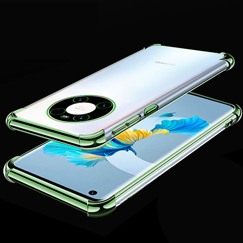 Ultra-thin Transparent TPU Soft Case Cover S01 for Huawei Mate 40 Green