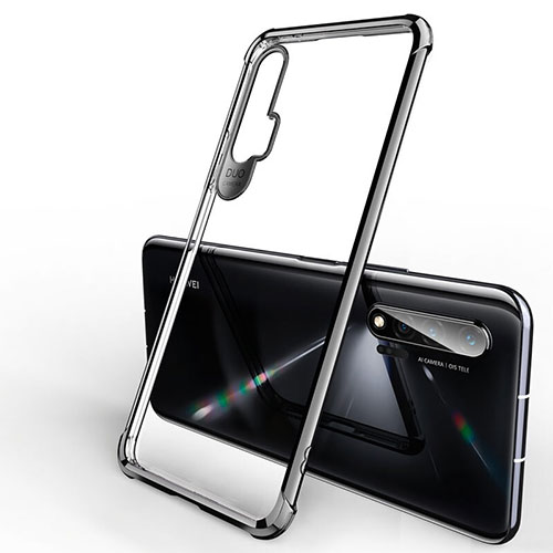 Ultra-thin Transparent TPU Soft Case Cover S01 for Huawei Nova 6 Black
