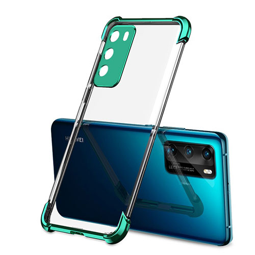 Ultra-thin Transparent TPU Soft Case Cover S01 for Huawei P40 Green