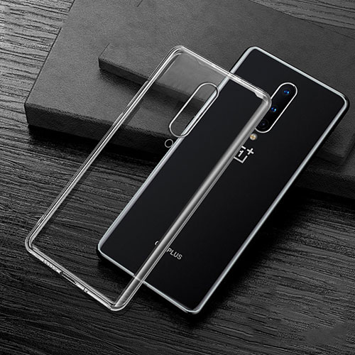 Ultra-thin Transparent TPU Soft Case Cover S01 for OnePlus 8 Clear