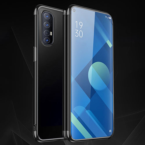 Ultra-thin Transparent TPU Soft Case Cover S01 for Oppo Find X2 Neo Black