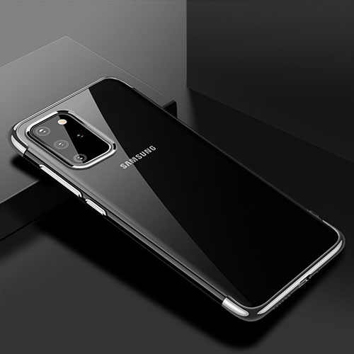 Ultra-thin Transparent TPU Soft Case Cover S01 for Samsung Galaxy S20 Plus Silver