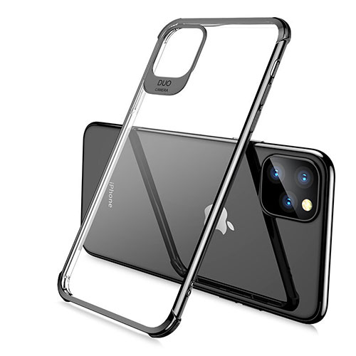 Ultra-thin Transparent TPU Soft Case Cover S02 for Apple iPhone 11 Pro Black