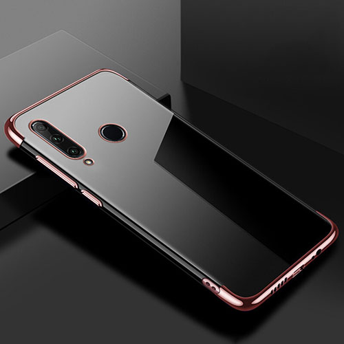 Ultra-thin Transparent TPU Soft Case Cover S02 for Huawei Honor 20E Rose Gold