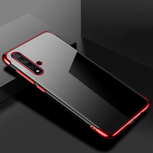 Ultra-thin Transparent TPU Soft Case Cover S02 for Huawei Honor 20S Red
